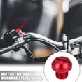 thumbnail image 2 of Unique Bargains Universal M10 Motorcycle Mirror Hole Plugs Screws Mirrors Caps Lock Offs Cover Caps Positive Red, 2 of 7