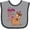 Heather and Black, variant on Inktastic I'm Nuts About Papa Boys or Girls Baby Bib