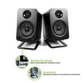 thumbnail image 3 of Kanto S4 Desktop Speaker Stands for Midsize Speakers, Black - 16 lb Load Capacity - 2" Height x 5.5" Width x 7.9" Depth - Desktop - Steel - Black, 3 of 3