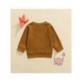 thumbnail image 4 of Qiylii Baby Letter Print Sweatshirt, Long Sleeve Round Neck Pullover Tops, 4 of 7