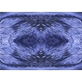 thumbnail image 1 of Ahgly Company Indoor Rectangle Patterned Sky Blue Dress Blue Area Rugs, 2' x 4', 1 of 6