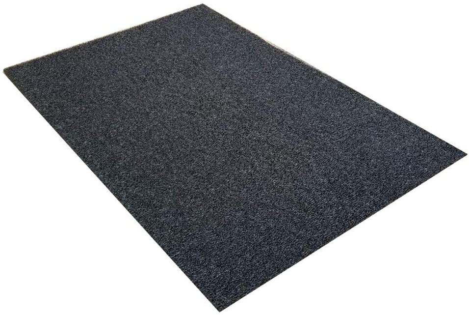 Bathroom Shower Spaghetti Mat by MattingExperts Drains Water VinLoop Vinyl Pool Locker Room Comfortable Looped Mat 4x3, Grey