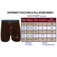 thumbnail image 2 of Different Touch 6 Men's USA Big & Tall Signature Logo Leg Boxer Briefs Underwear, 2 of 4