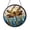 Acrylic 3.5 Inch, variant on Nature Inspired Dragonfly Lake Stained Glass Round Window Hanging