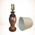 thumbnail image 2 of Royal Designs, Inc. Mini Natural Stone Alabaster Lamp, Round Base with Drum Shade, LAL-5005CR-641UT-BG, Crackle, 2 of 9