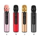 thumbnail image 2 of Cateissary Micrófono de Sonido estéreo Inalámbrico Bluetooth 4.2 KTV Condensador Micrófono de audio de mano Cables de audio/vídeo rosa, 2 of 6