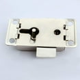thumbnail image 3 of Hongchun 2pcs Cabinet Lock Antique Cabinet Lock Decorative Furniture Lock With Key And Screw (silver), 3 of 5