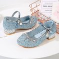 thumbnail image 3 of Crystal Slippers Cinderella Party Wedding Sequined Princess Leather Shoes, 3 of 5
