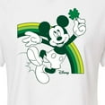 thumbnail image 3 of Disney - Mickey Green Rainbow - Juniors Cropped Cotton Blend T-Shirt, 3 of 5