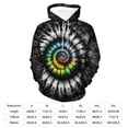 thumbnail image 7 of LAOLIUSN Novelty Tie Dye Style Hoodies for Men Spiral Streak Print Sweatshirt Pullover S-4XL, 7 of 7