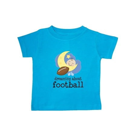 

Inktastic Football Baby Gift Dreaming About Football Gift Baby Boy T-Shirt