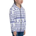 thumbnail image 5 of Pofeuu Abstract Gondola Snowflake Print Teenage Zipper Hoodie Sweatshirts Hooded Casual Jackets With Pocket For Boys Girls-Small, 5 of 6