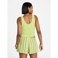 thumbnail image 3 of No Boundaries Cropped V-Neck Tank Top, Women’s XXS-XXL, 3 of 5