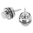 thumbnail image 1 of Guitar Strap Locks Buttons,2pcs Heavy Duty Metal Flat Round Head Non Slip Fall  Tool Dual Design Strap Retainer System for Folk Guitar, Electric Guitar, Electric Bass, 1 of 8