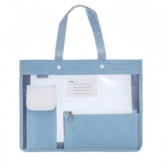 Versatile Large Storage Shoulder Bag In Bright Blue For Documents And Files