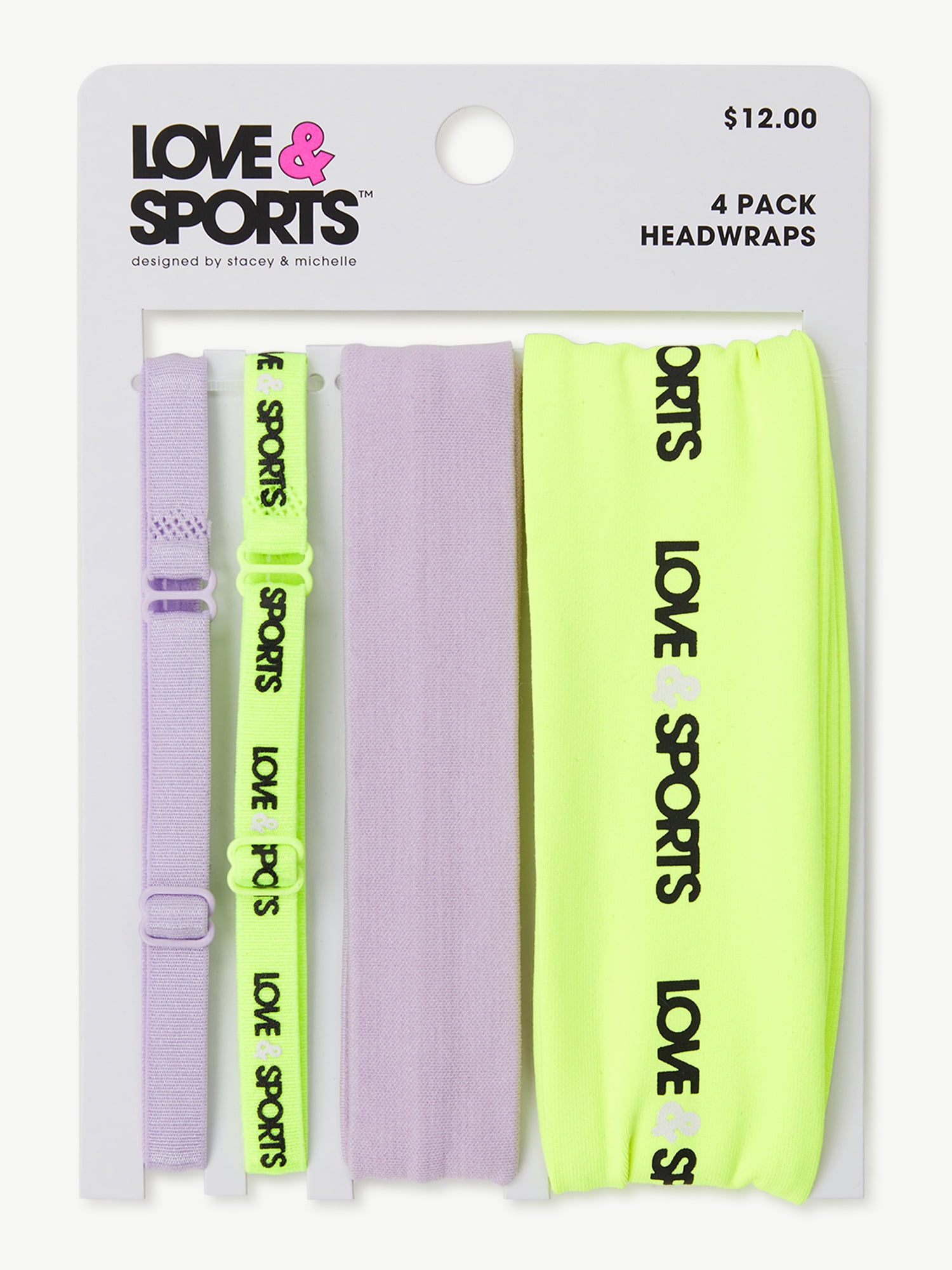 Love & Sport Women's Headbands, 4-Pack