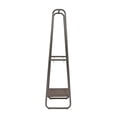 thumbnail image 4 of Linon Paisley Tall Steel Clothing Rack Distressed Wood Shelf 4 Hooks in Pewter, 4 of 13