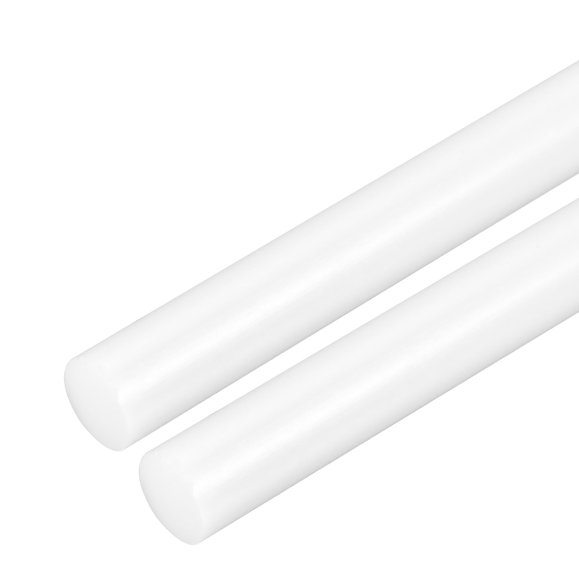 (POM)Plastic Round Rod,Polyoxymethylene Rods,20mm Dia 50cm Length White