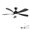91#Black,ABS, variant on Ceiling Fans 48 Inch Solid Wood Ceiling Fan with Dimmable Light 6 Speed Reversible DC Motor,Table Fans