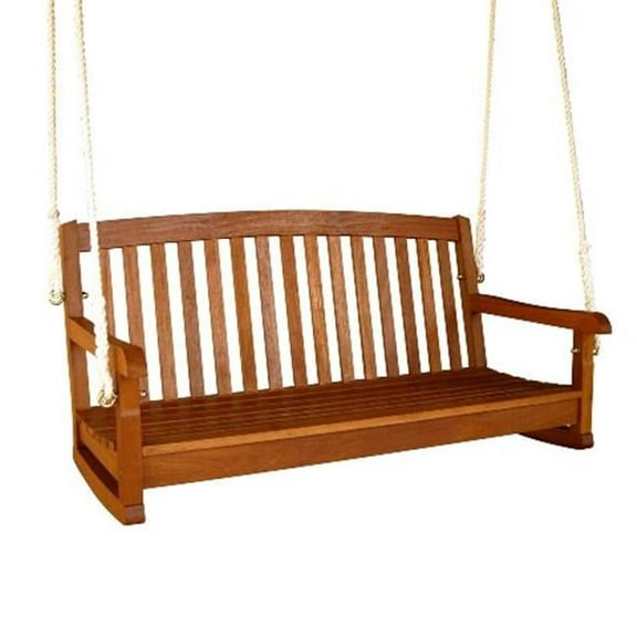 Royal Tahiti Curved Back Wood Two Seated Swing