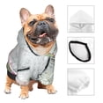 thumbnail image 3 of Fotbe Vintage Wood with Floral Sudadera con Estampado para Perros Pequeños – Suéter con Capucha para Mascotas, Tela Suave de Forro Polar con Bolsillo-XX-Large, 3 of 7