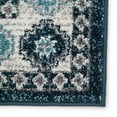 thumbnail image 4 of Jaipur Living Haverhill Medallion Turquoise White Area Rug 8'10"X12', 4 of 5