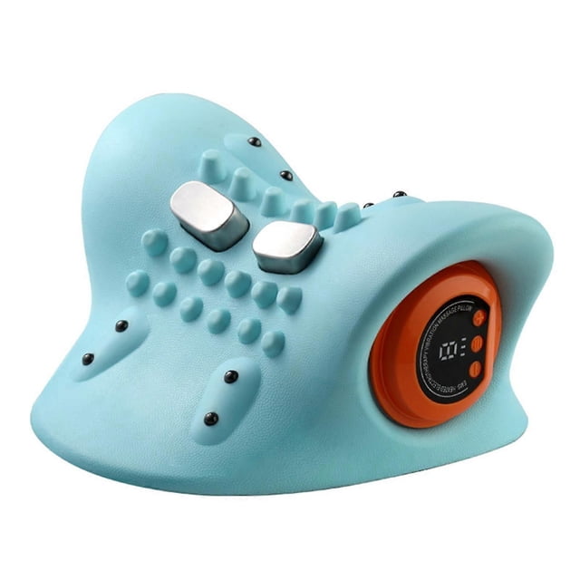 EMS-Electrotherapy Heating Cervical Spine Pillow Rechargeable Neck Massage Pillow for Shoulder Relaxer