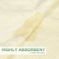 thumbnail image 4 of PiccoCasa 2 Pcs Absorbent Bamboo Cotton Bath Towels 2 Style, 27" x 54", Beige, 4 of 7