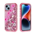thumbnail image 7 of NIFFPD Phone Case iPhone 14 Plus Bling Glitter Quicksand Sparkle Clear & Shockproof Protective Cover iPhone 14 Plus 6.7" Pink, 7 of 7