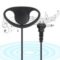 thumbnail image 2 of 5pcs 3.5mm Jack D Shape Earpiece Headset For Two Way Radios Walkie Talkie, 2 of 5