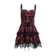 thumbnail image 2 of Minivestido Punk clásico a cuadros oscuro para Cosplay, cumpleaños, carnaval, juego de rol, fantasía S Yuyangstore Mini vestido punk, 2 of 8