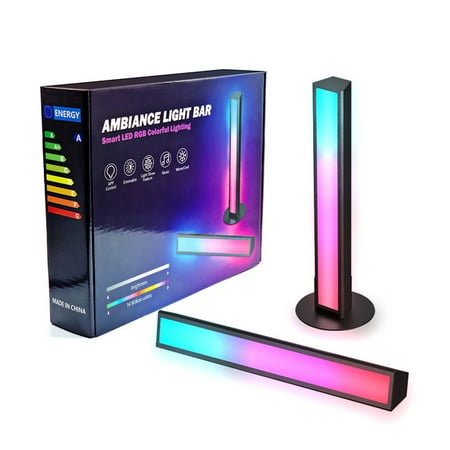 

Music Syncs Light Bars RGB TV Ambient Lighting Color Changing Light Bars with Remote Control for Gaming Movies PC TV Room Decor