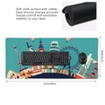thumbnail image 2 of Hirioo Let's go Travel for Mouse Pad ,Anti-Slip Base, Durable Stitched Edges, Perfect for Gaming, Office, and Home Use,16x35.5in, 2 of 9