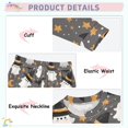 thumbnail image 4 of Magic Hat Ghost Pattern Cotton Pajamas 2 Piece Set Sleepwear Soft and Comfortable Homewear Nightwear, 4 of 7