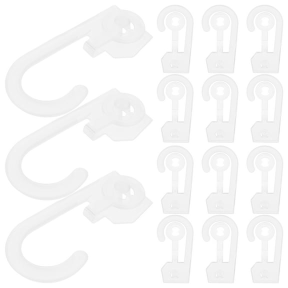 NICEXMAS 100Pcs Transparent Plastic Sock Display Hooks for Home and Travel Use