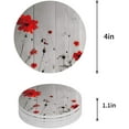 thumbnail image 1 of POGLIP Coquelicot Fleur Design Ensemble de 4 Rond Coaster pour les Boissons, Absorbant en Céramique Coasters en Pierre Tapis de Tasse avec Base en Liège pour la Maison Cuisine Salle Table Basse Bar Décor, 1 of 5