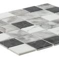 thumbnail image 3 of The Tile Life Eterna Square 12" x 16" Glass Grid Mosaic Floor and Wall Tile, 1 Sheet, 3 of 10