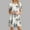 Green, variant on Yotami Boho Dress for Women Short Sleeve Summer Midi Dress Floral Print Crew Neck Dress for Vacation