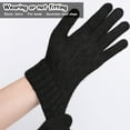 thumbnail image 3 of 2 guantes cálidos de invierno para hombre con pantalla táctil y guantes de terciopelo, guantes de punto de lana cálidos y fríos 656, 3 of 5