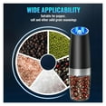 thumbnail image 2 of Gravity Sensing Pepper Grinder Electric Stainless Steel Automatic Grinding Bottle Grinds Black Pepper White Pepper Sea Salt(No battery included), 2 of 7