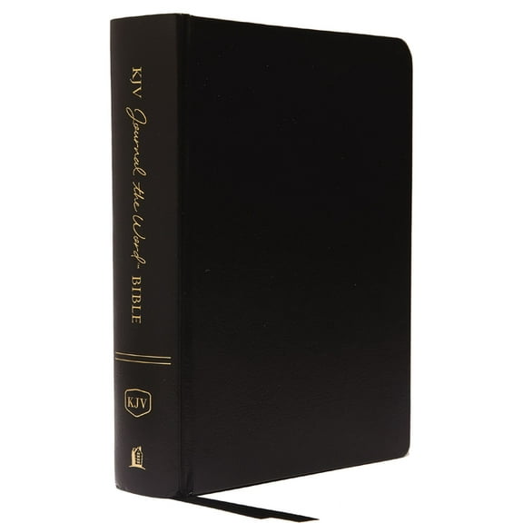 KJV, Journal the Word Bible, Hardcover, Black, Red Letter Edition, Comfort Print: Reflect, Journal, or Create Art Next t, (Hardcover)