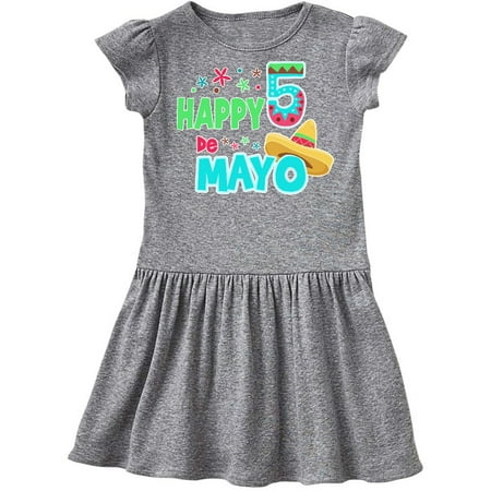 

Inktastic Happy Cinco de Mayo- sombrero Gift Toddler Girl Dress