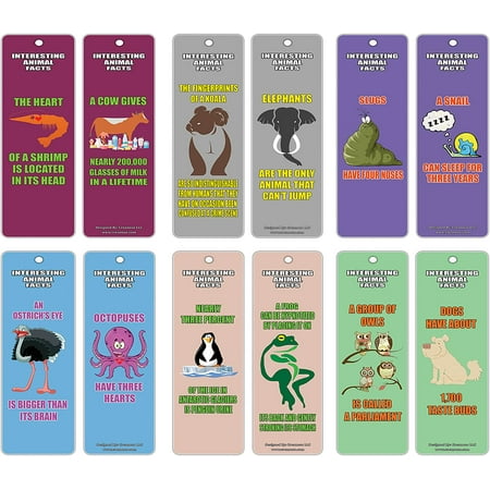 Creanoso Animals Fun Facts Series 1 Bookmarks (12-Pack) – Fun Animal Reading Learning Essential Set – Great Reading | Walmart Canada Creanoso Animals Fun Facts Series 1 Bookmarks (12-Pack) – Fun Animal Reading Learning Essential Set – Great Reading | Walmart Canada