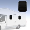 thumbnail image 1 of RV Window, Vertical Sliding Rounded Corner Black Aluminum Alloy Window with Protection and Screen for Campers, Ideal for, 1 of 7