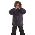 thumbnail image 3 of KAUOD Boys Girls 2 Piece Snow Suits Faux-F𝐮r Hood Ski Jackets Bib Snow Pants Set Kids Outdoor Waterproof Ski Suits, 3 of 9