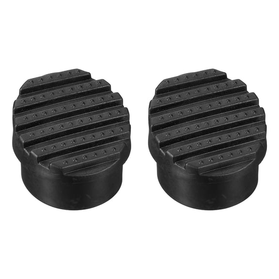 Uxcell Ladder Non Slip Feet Mat (41mm ID) (2Pcs), Rubber Round Step Ladder Foot Pads Cover Cushion Replacement, Suit for Telescopic Folding Extension Ladders