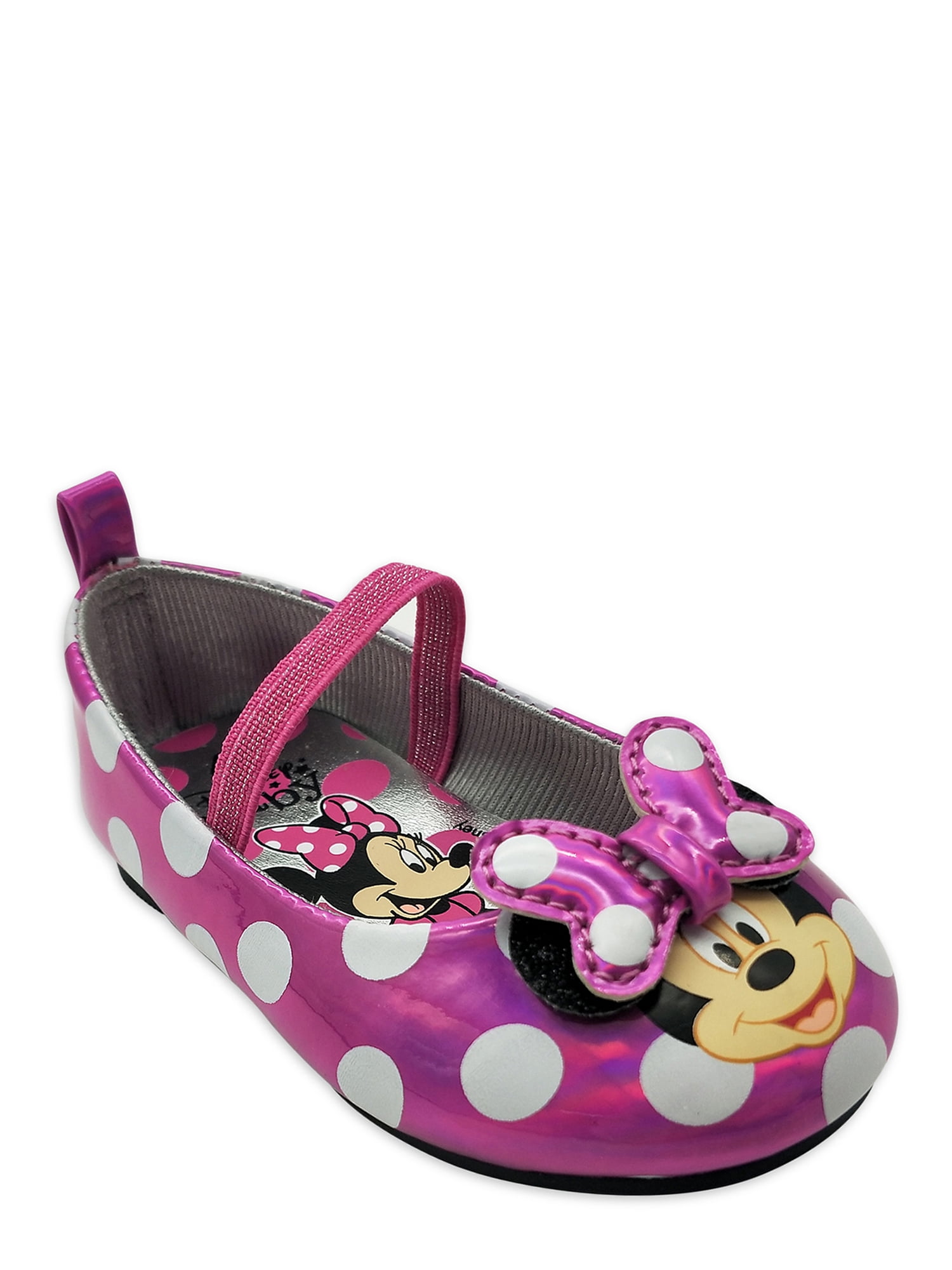 Disney Store Baby Girl MINNIE MOUSE Costume Ballet Flats Crib Shoes New 