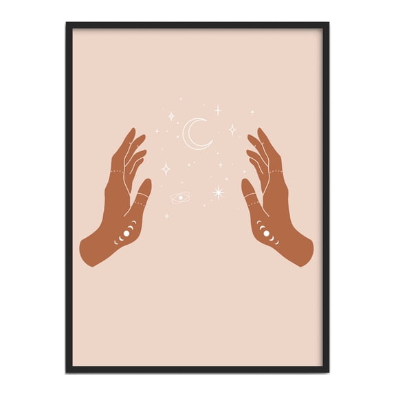 Haus and Hues Astrology Posters and Celestial Decor - Astrology Room Decor and Spiritual Posters | Sun and Moon Wall Art Astrology 12"x"16