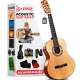 thumbnail image 1 of Guitarra acústica Pyle Beginner 6 cuerdas 1/4 tamaño junior, 1 of 8
