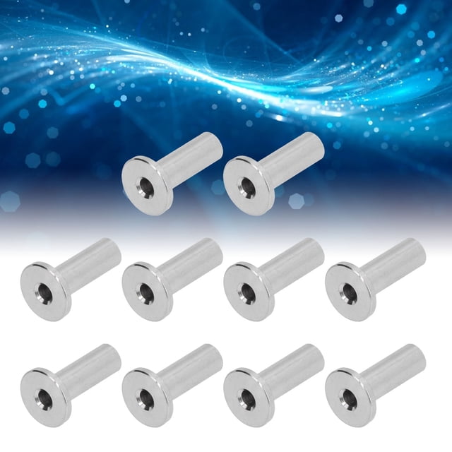 Stainless Steel Protector Sleeves High Tensile Strength Weatherproof Cable Railing Protector Sleeves for Wood Posts T316 Stainless Steel DIY Cable Railing Projects